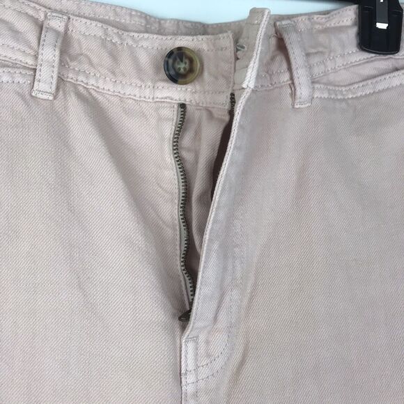 BCBGMaxAzria High Rise Wide Leg Linen Blend Trousers Pants Jeans Pink Size 27 - Picture 5 of 7